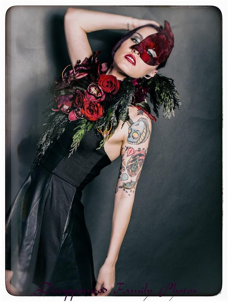 Wearable Floral Designs, Concept for Surreal Beauty Magazine Photographer: Tim Lucas MUA: Corinne Grasso Model: Katherine Lovell