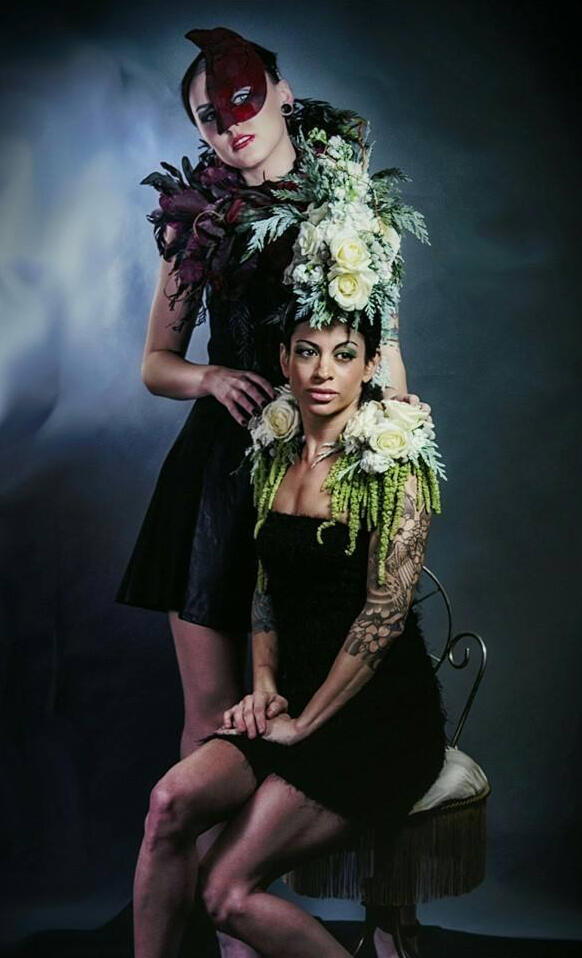 Wearable Floral Designs, Concept for Surreal Beauty Magazine Photographer: Tim Lucas MUA: Corinne Grasso Models: Katherine Lovell & Bethany Link 
