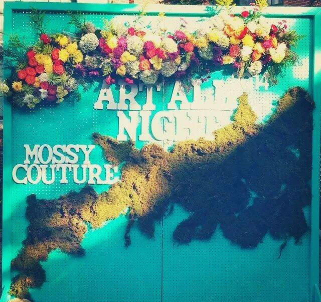 Fresh Flower Wall Installation Art All Night Trenton, NJ