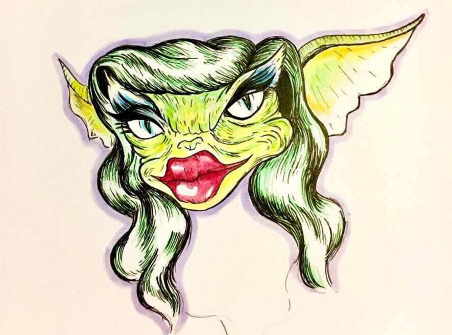 Greta Ink on Bristol 5"x7"