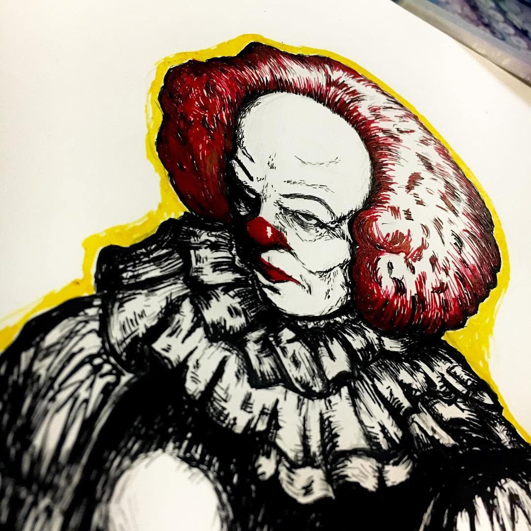 Pennywise Ink on Bristol 5"x7"